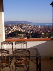 Panoramic view from the terrace of the Byron apartment
