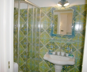 La salle de bains avec douche