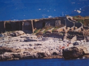 Bäder der Königin Johanna mit den römischen Ruinen der Villa von Pollio Felix in der Nähe der Wohnungen Kalimera