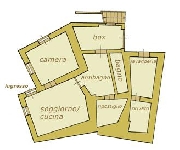 Plan of Moretti apartment