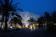 The hotel by night