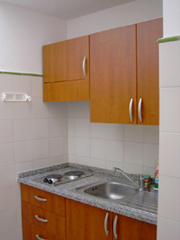 Apartment in Positano: The kitchen of Ludovica Type B Apartment in Positano