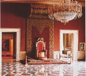 Royal Palace of Naples: the room of the Throne