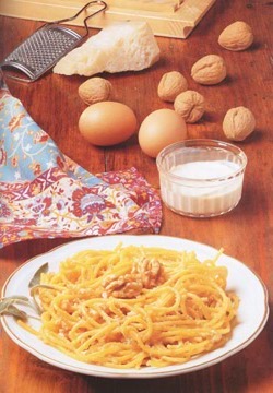 SPAGHETTI MIT NUSSSAUCE - Pasta - Spezialität aus Mailand